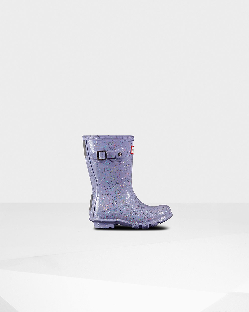 Kids Hunter Original Little Giant Glitter | Rain Boots Purple | NZ-47893-GCNI